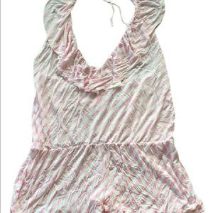 Victoria's Secret Pink and White Swimsuit Cover Up